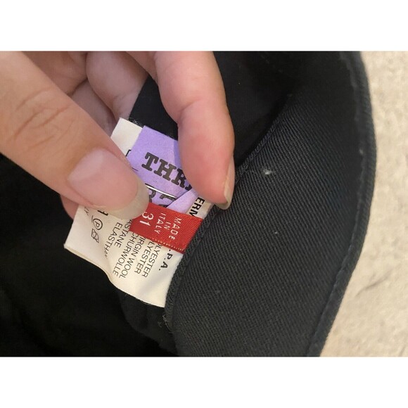 Andy D'Auria Dismero Black Career Causal Pants Size 31 Made In Italy - Picture 6 of 11